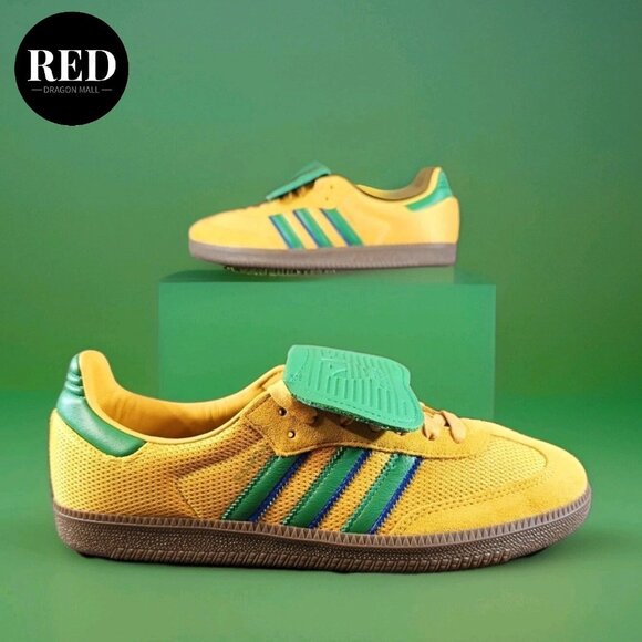 Adidas Originals Samba LT Preloved Yellow Green Gum IF3813 - Men's Size 10.5